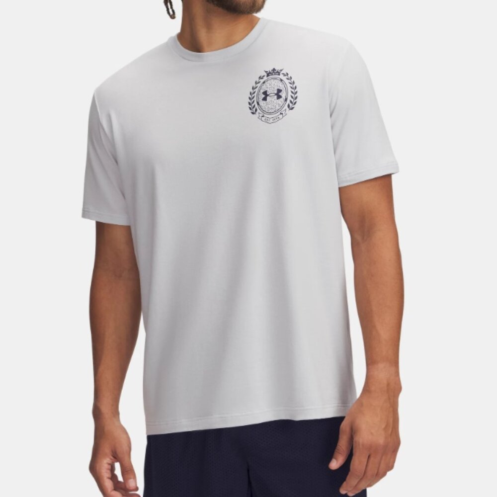 Under Armour  UA Athletic Club Men's T shirt 2XL Loose fit Grey NWT